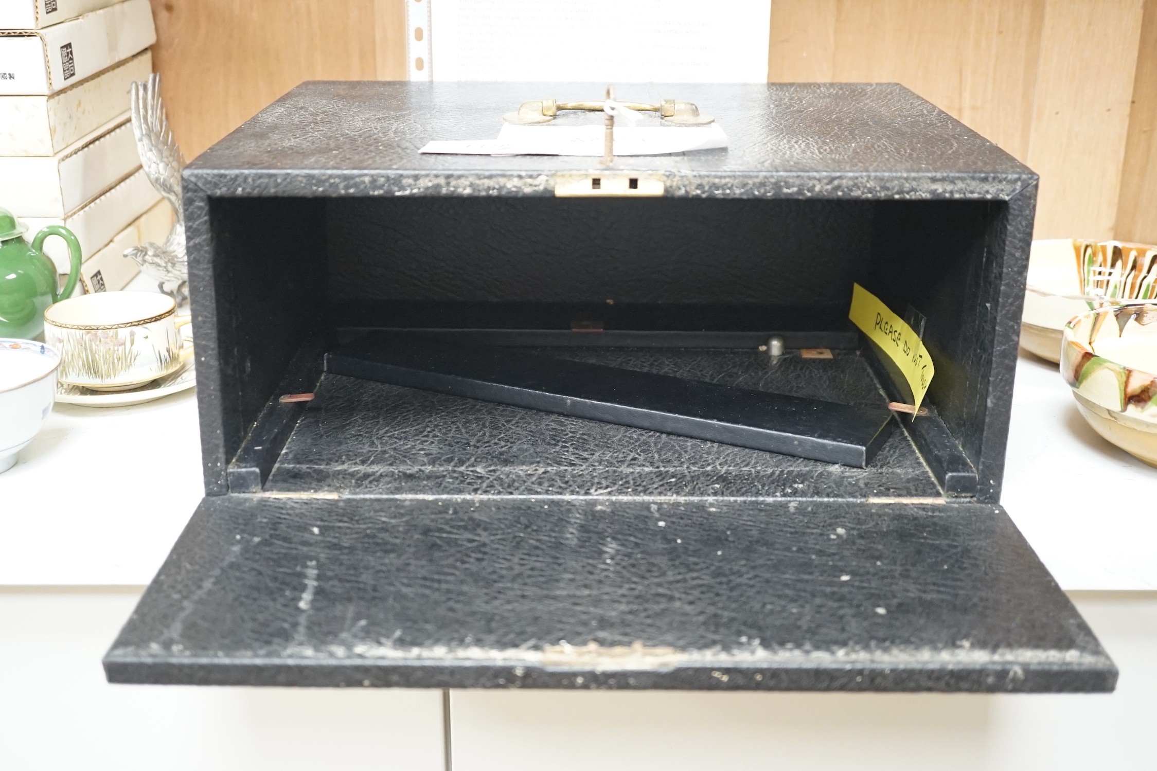 A model of a Sea King helicopter by Brian Banbury, with original case, Helicopter stand 34cm long